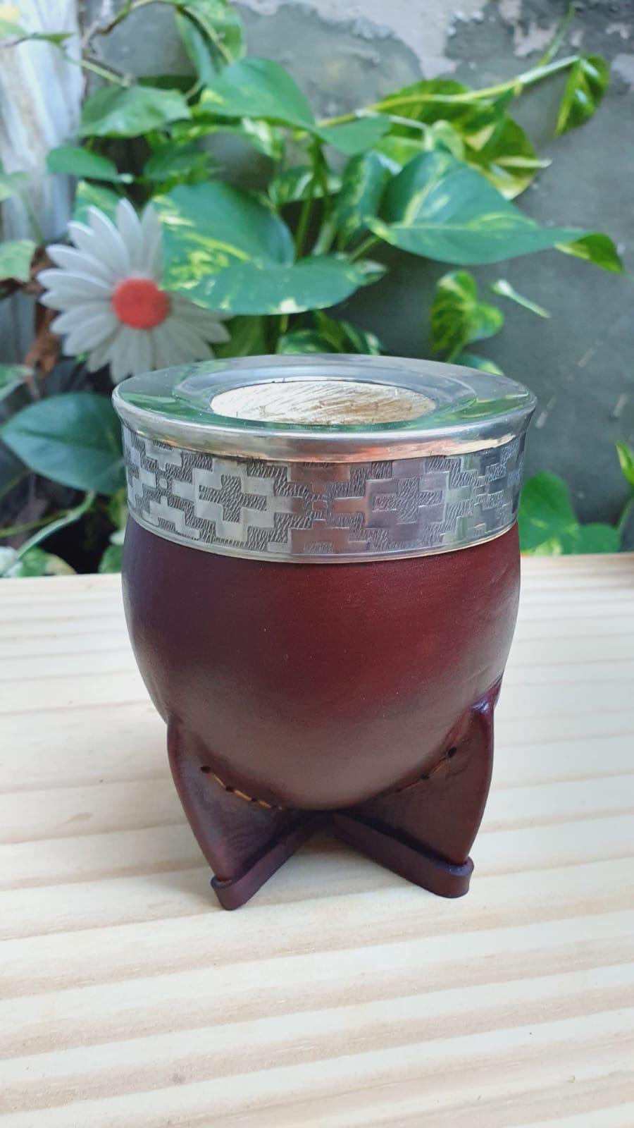 Mate Imperial Bordó Acero Diseño Pampa