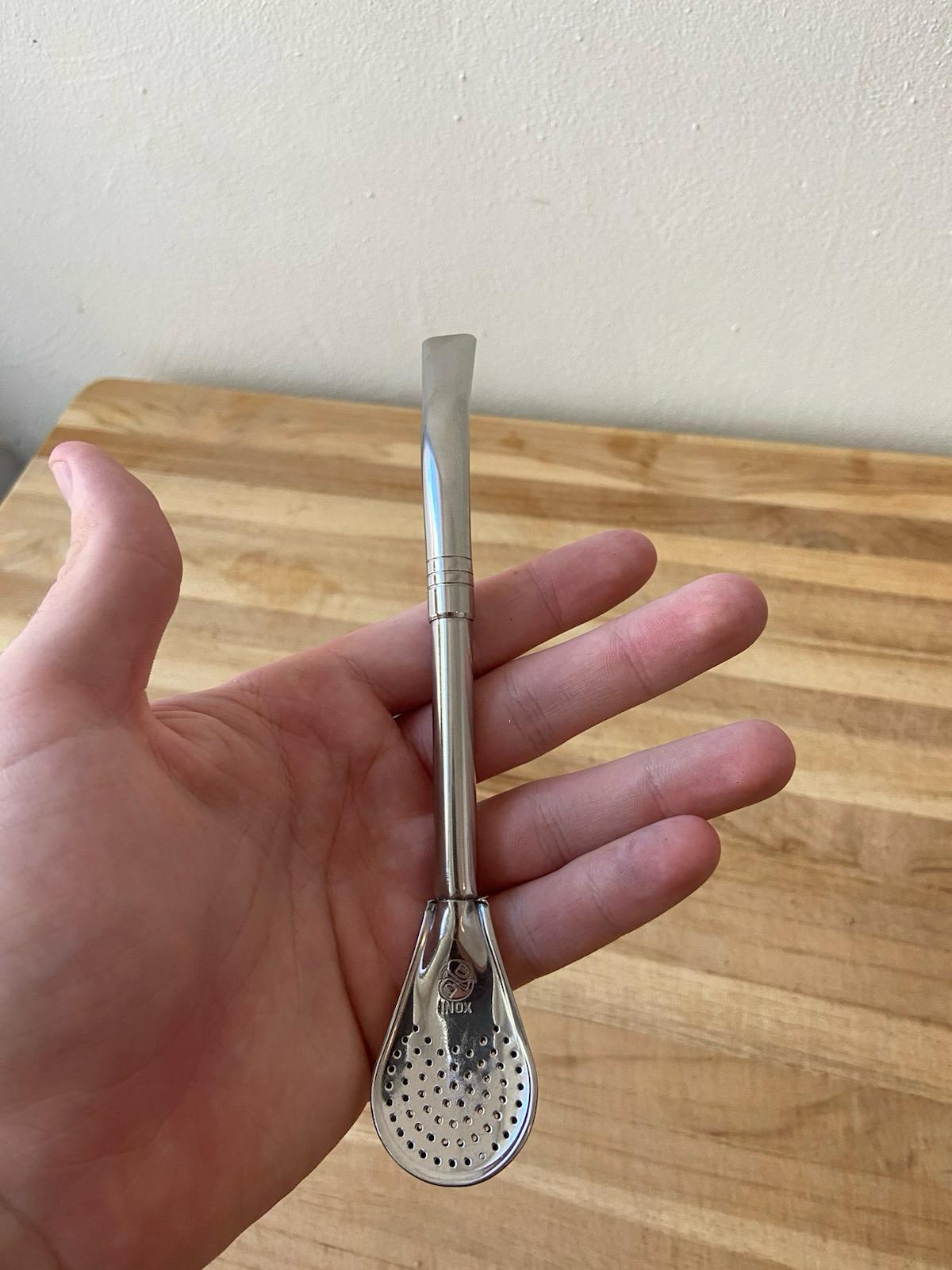 Bombilla Pico de Loro 18 cm Acero