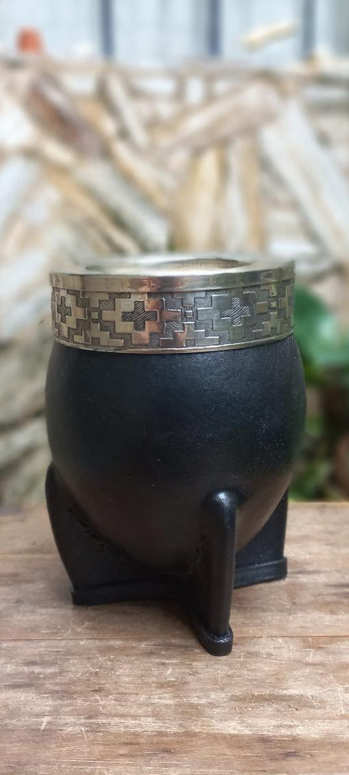 Mate Imperial Color Negro Acero Diseño Pampa