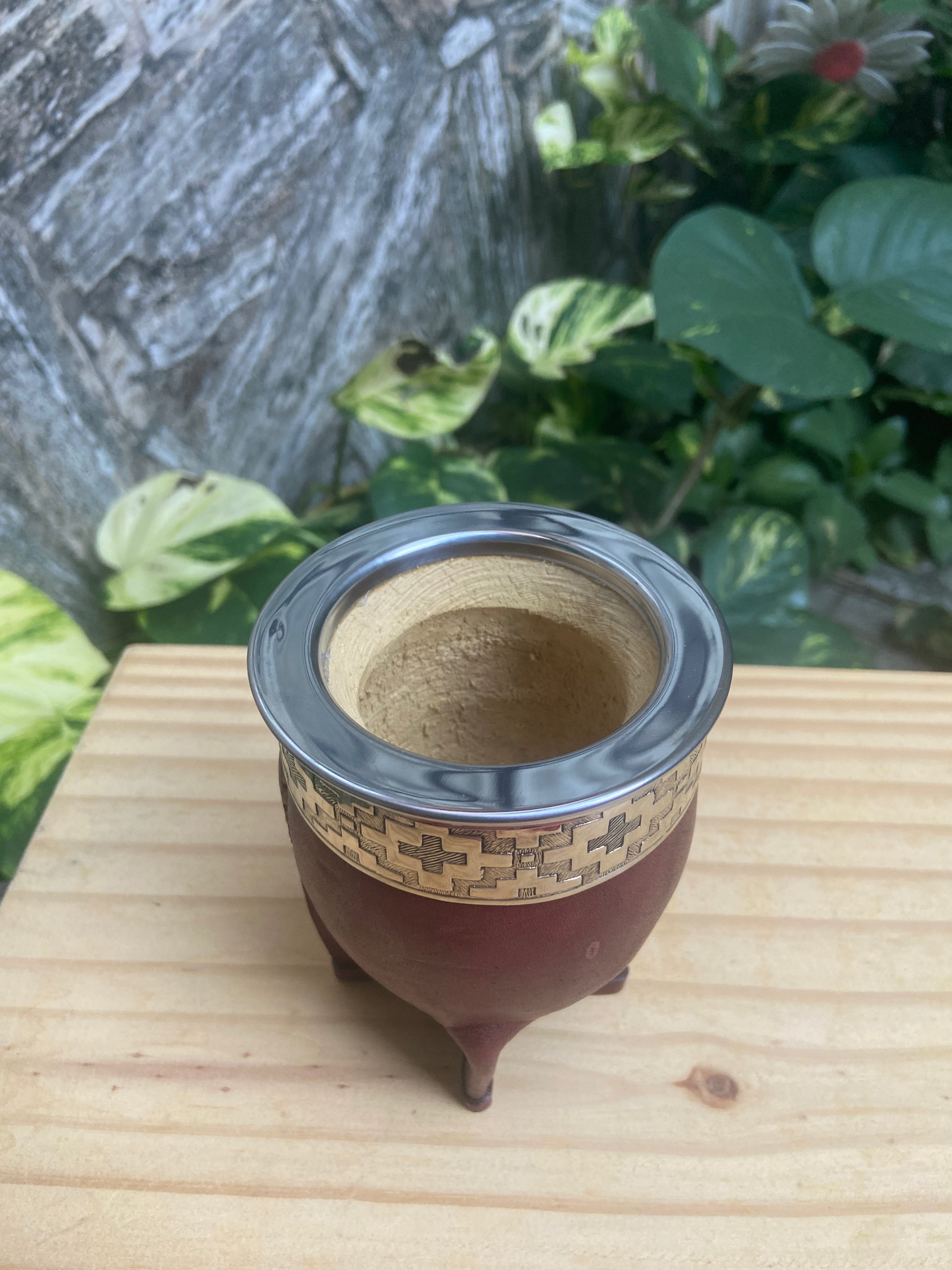 Mate Imperial Bordó Acero Diseño Pampa