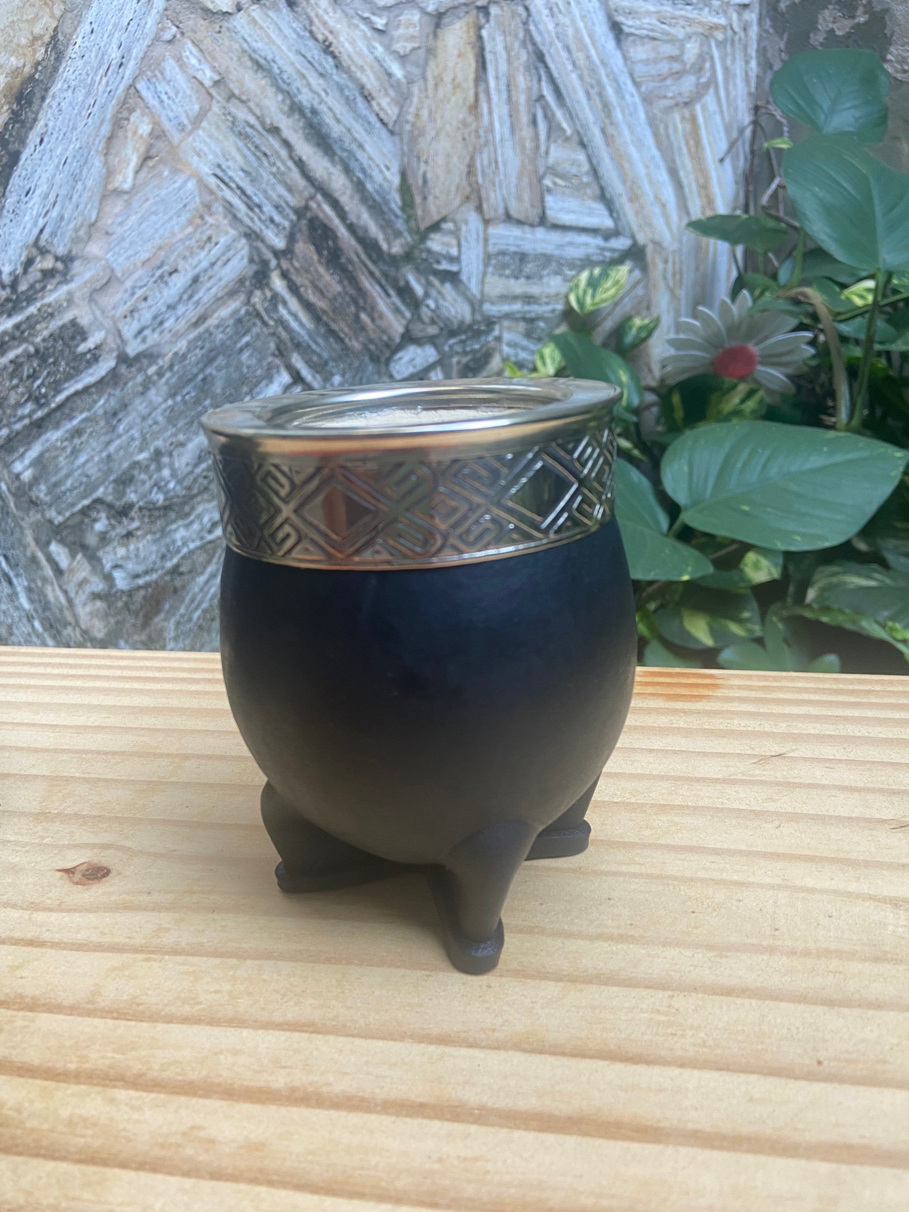 Mate Imperial Negro Acero Diseño Rombo