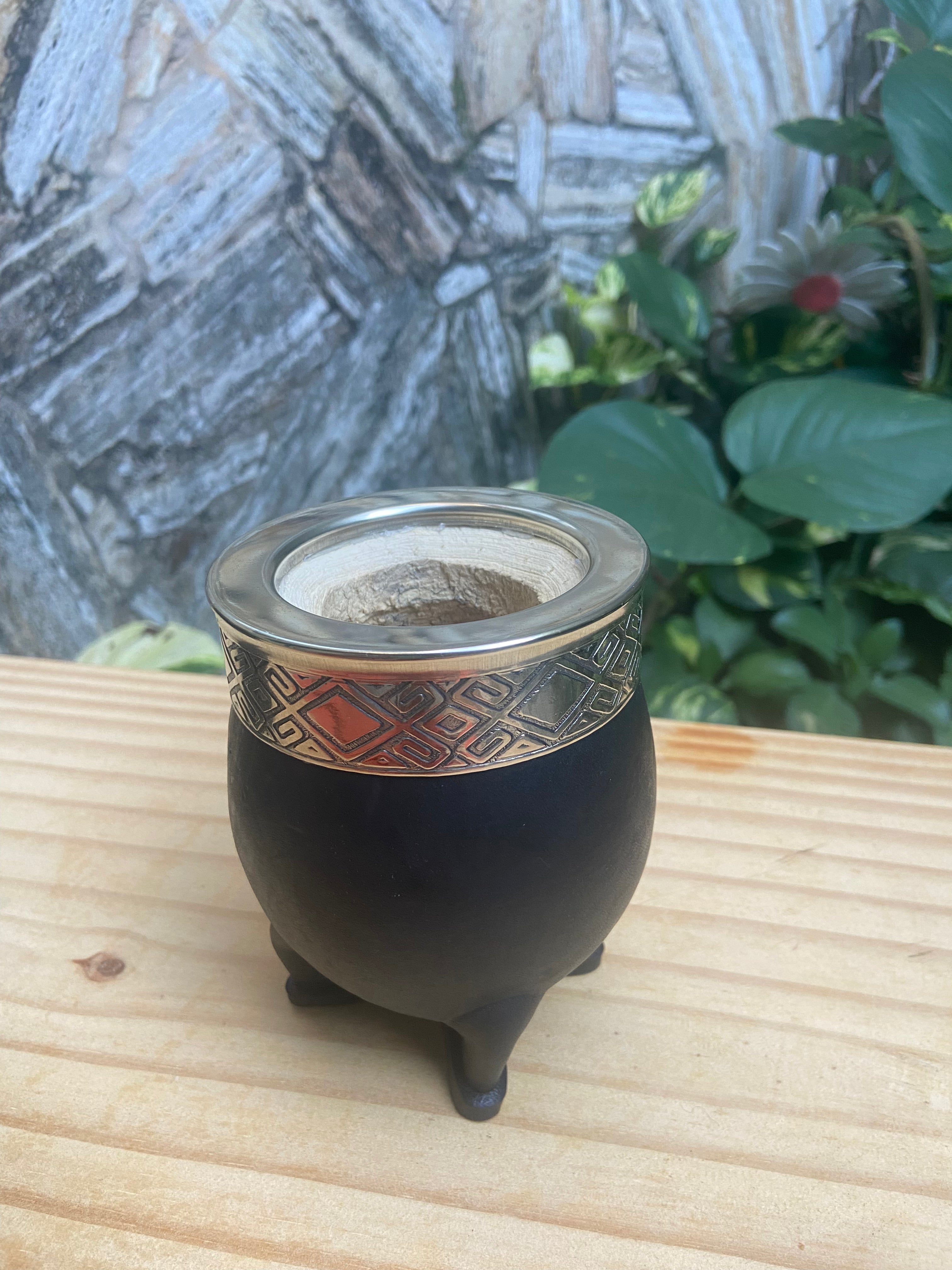 Mate Imperial Negro Acero Diseño Rombo