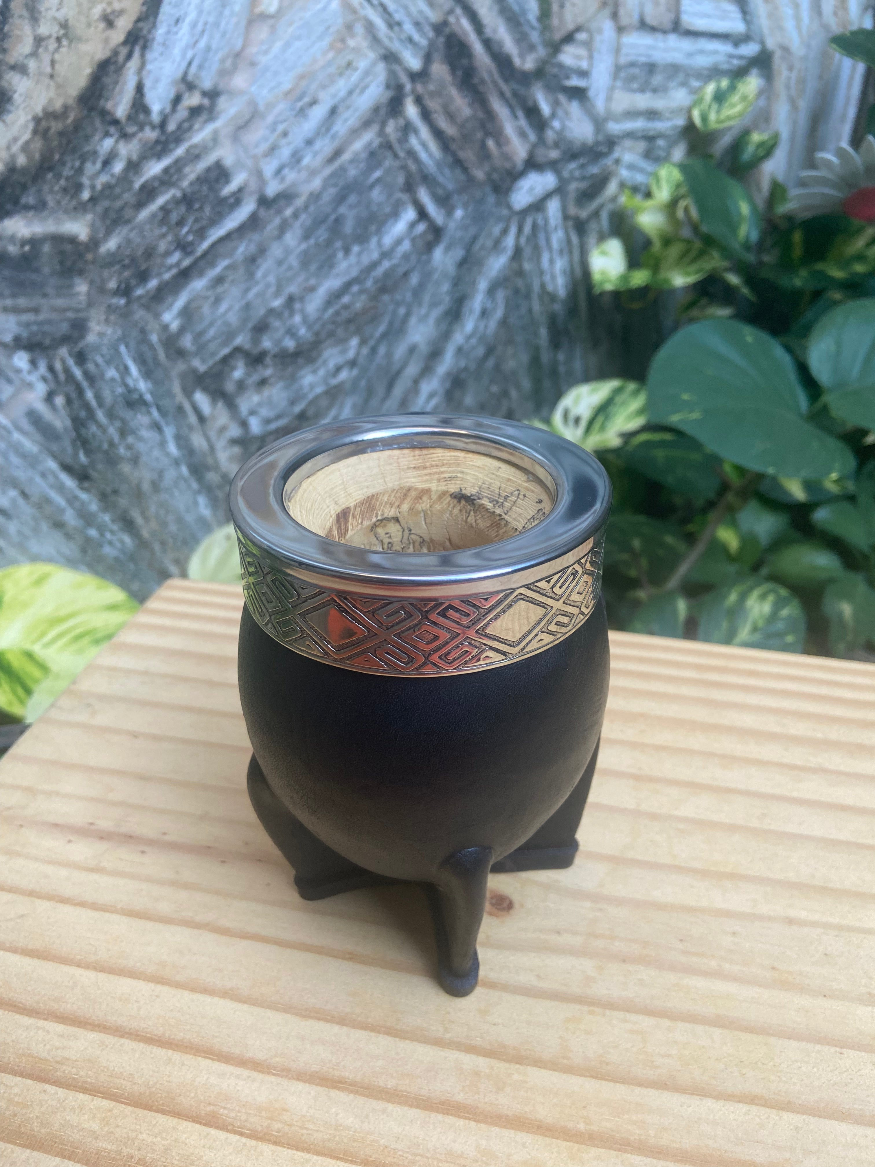 Mate Imperial Negro Acero Diseño Rombo