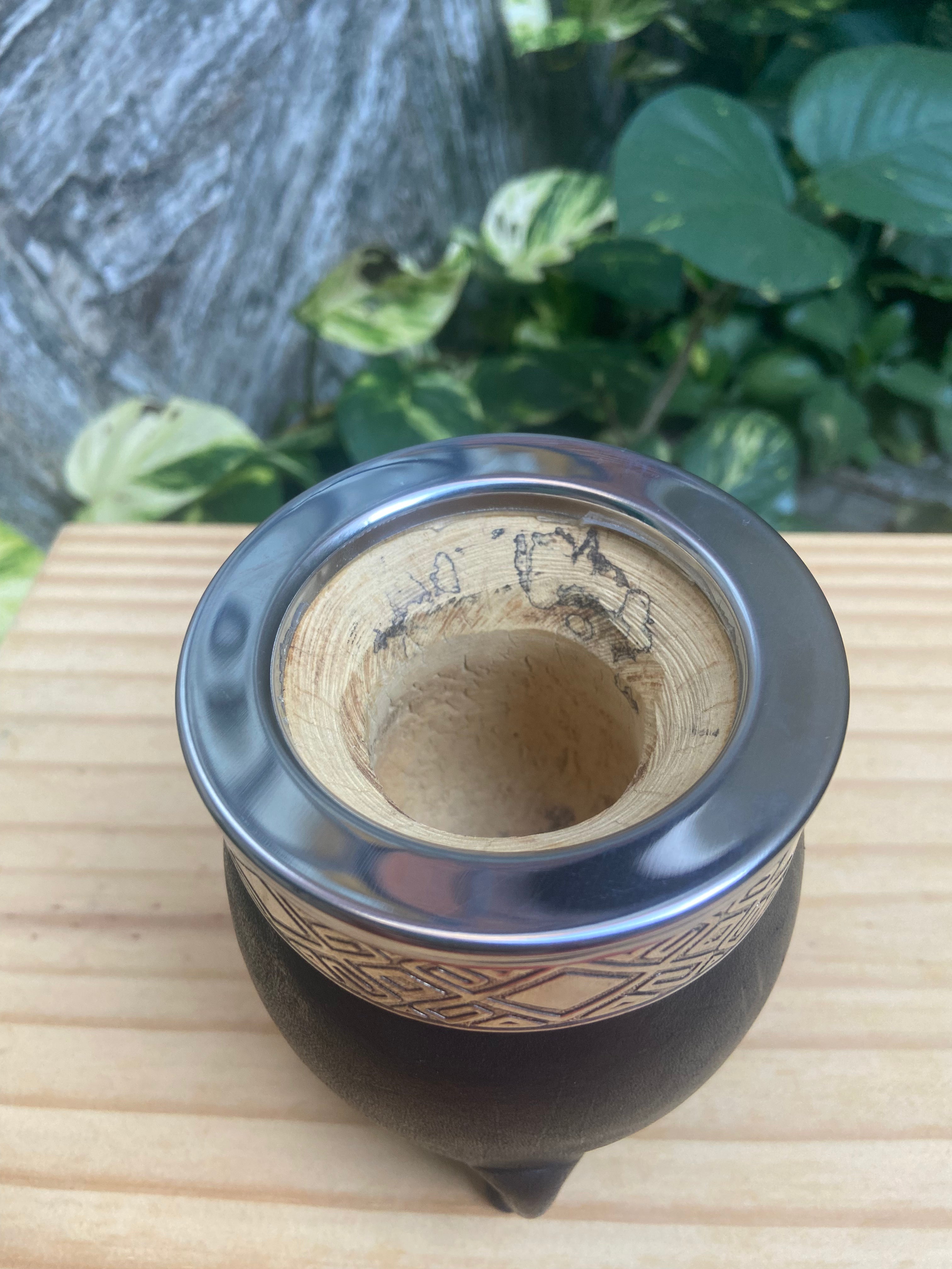 Mate Imperial Negro Acero Diseño Rombo