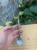 Bombilla Pico de Loro 18 cm Cincelada Acero