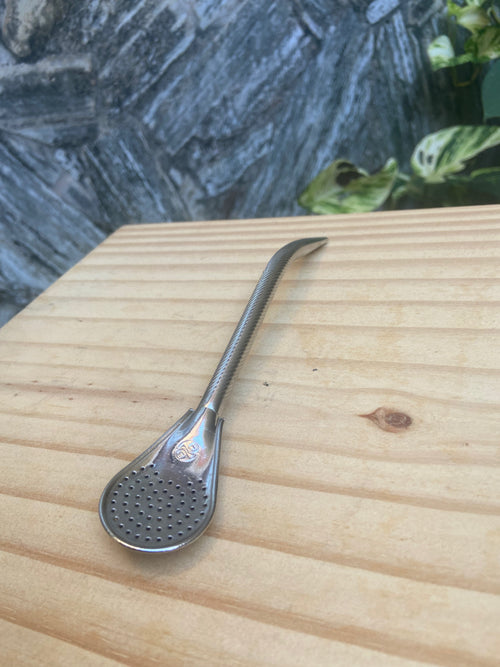 Bombilla Pico de Loro 18 cm Cincelada Acero