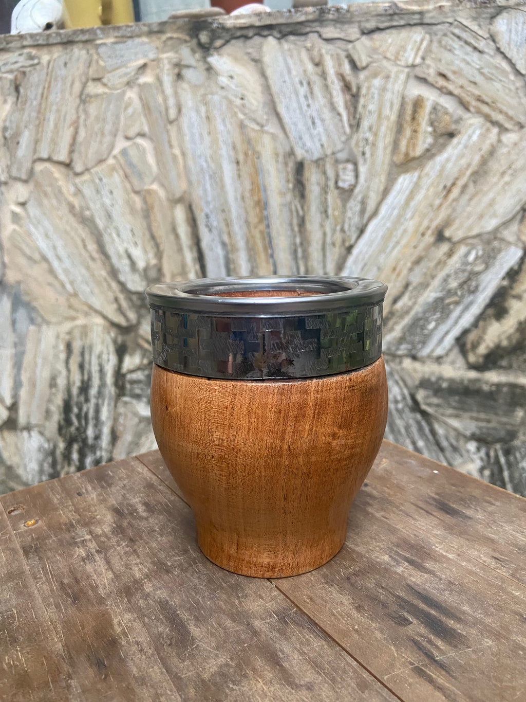Mate Imperial Algarrobo Diseño Pampa