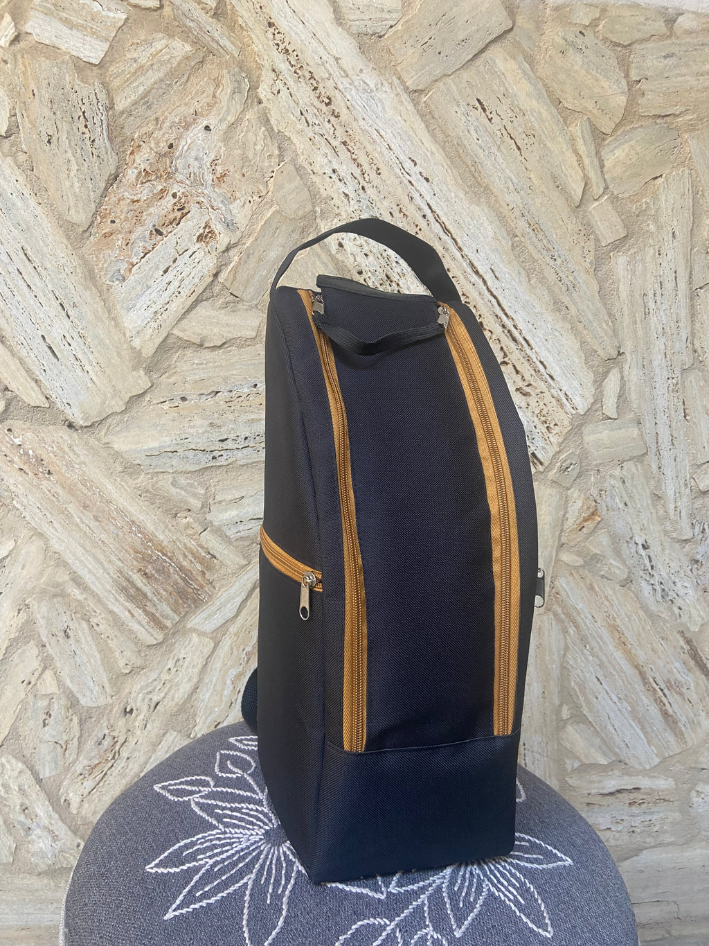 Bolso Matero Color Negro y Marrón